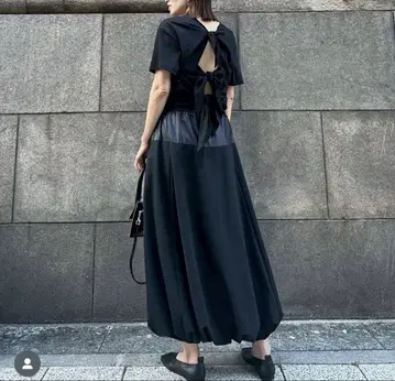 LE CIEL BLEU 벌룬 스커트 36 블랙