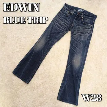 EDWIN BLUE TRIP 데님 B53508 W28 부츠컷