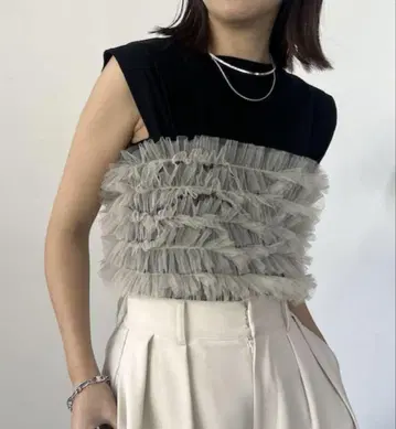 멀티 튤 뷔스티에