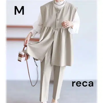 reca 페플럼 베스트 테이퍼드 팬츠 2세트