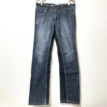 Blue Spencer 다크 블루 데님 청바지 면 100% L