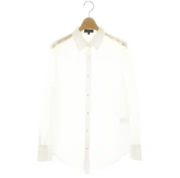 2024 PREFALL 시어 셔츠 긴팔 화이트