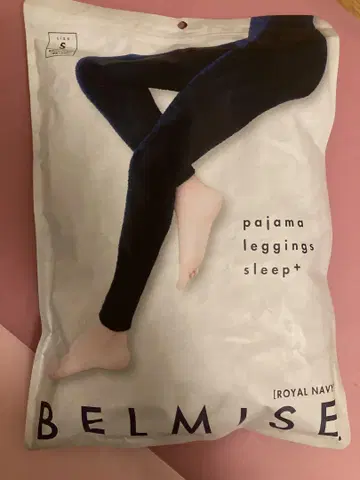 BELMISE 파자마 레깅스 S 사이즈 로얄 네이비, 비터 그레이