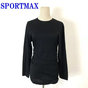 스포츠맥스 긴팔 티셔츠 블랙 폴리에스테르계 42 C3934