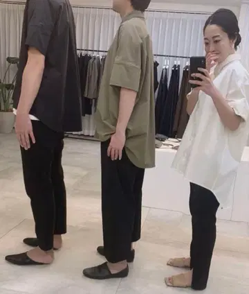 YONFA 빅 박스 셔츠 화이트 프리 사이즈