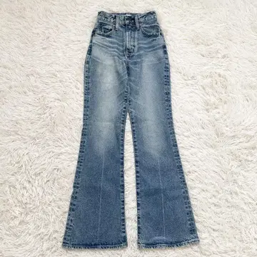 2024 moussy 22인치 MVS FLARE 데님 팬츠 스트레치