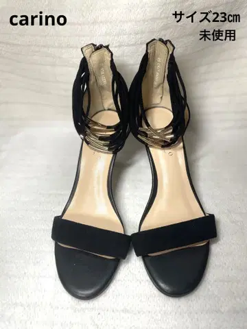carino 카리노 프린지 블랙 하이힐 사이즈 23cm 미사용