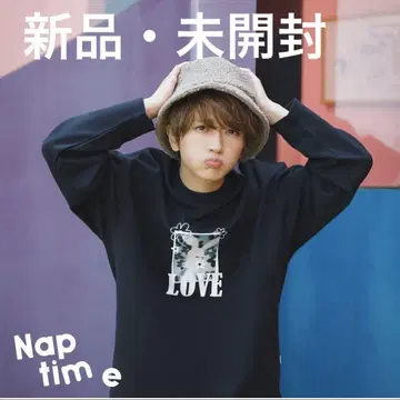 Naptime. 프린트 풀오버 티셔츠 블랙