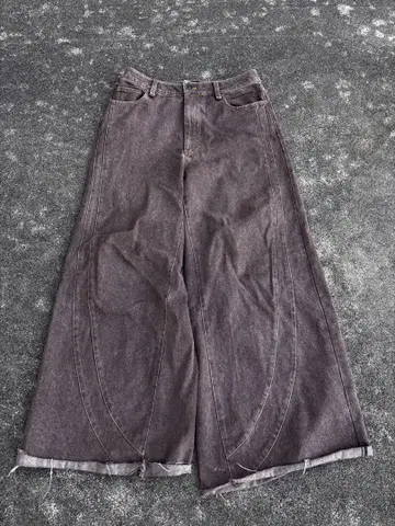 forte 24aw baggy denim pants