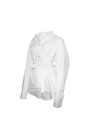 THEREDTHREAD S slit shirt dress white