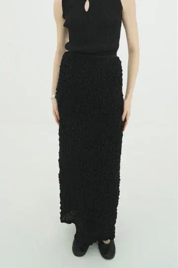 CLANE SHIRRING STRAIGHT SKIRT
