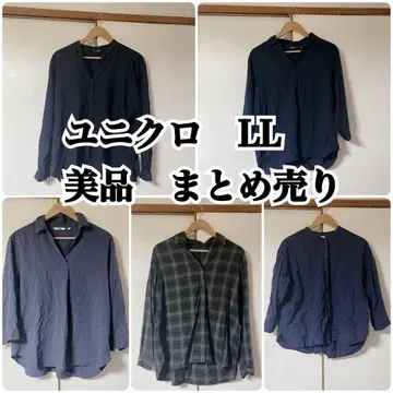 [새상품급] 유니클로 LL 묶음 판매 5점 셔츠 블라우스 7부 소매 긴팔