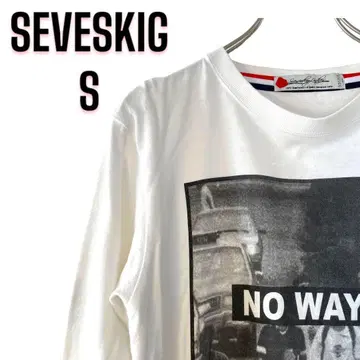SEVESKIG 시브세그 티셔츠 롱 슬리브 티셔츠 NO WAY