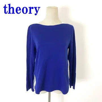 theory 띠어리 긴팔 티셔츠 블루 면100% S C3945