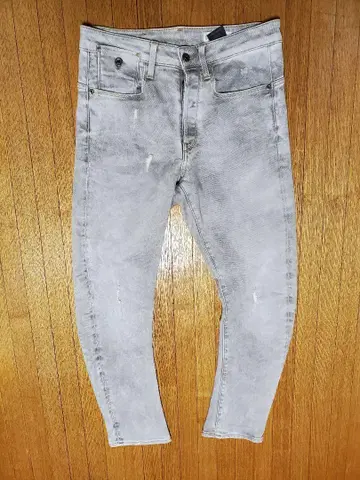 G-STAR RAW TYPE C 3D 테이퍼드 그레이 데님 팬츠