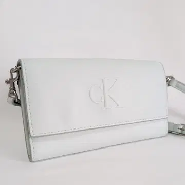 Calvin Klein 숄더 월렛 파스텔 민트 로고 지갑