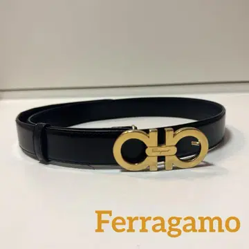 Ferragamo 페라가모 벨트 여성 패션 블랙 골드