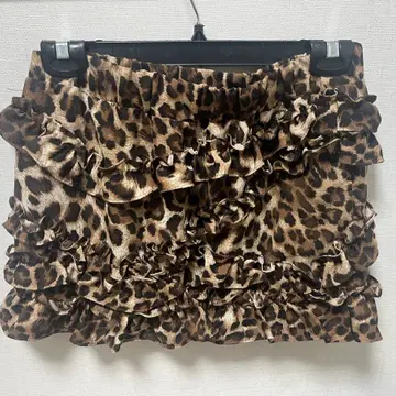 settle for moon -Leopard frill skirt -s | 브랜드 중고거래