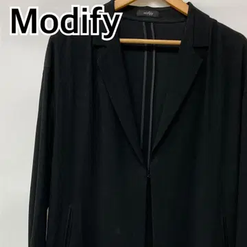 Modify 체스터 코트 롱 코트 아우터 블랙 [CT1394]