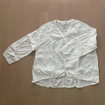 Brocante 린넨 캔버스 카디건 셔츠 여성용