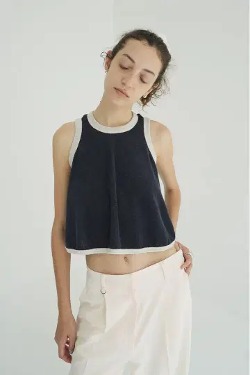 CLANE PILE FLARE TANK TOPS
