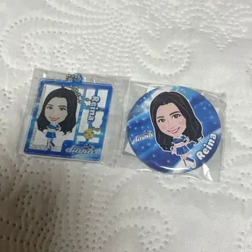 Reina 캔뱃지 아크릴 키홀더 diana 베이스타즈