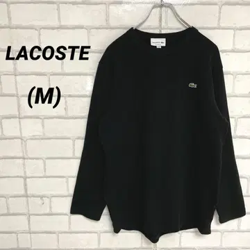 LACOSTE 라코스테 원포인트 로고 니트 심플 블랙