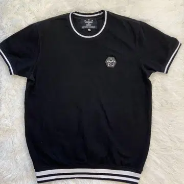 [두꺼운 원단] BOY LONDON 남성용 블랙 티셔츠 M