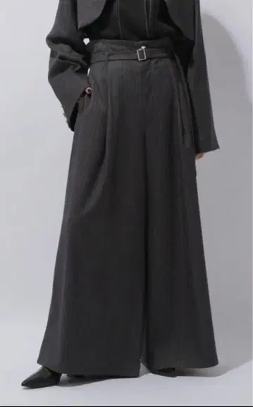 인기 컬러 HARE 벨티드 DABO 와이드 팬츠