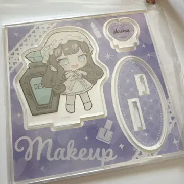 쿠로스 아로마 프리파라 올 프렌즈 메이크업 아크릴 스탠드