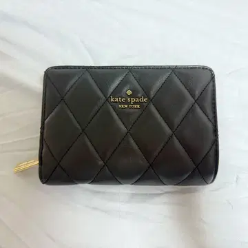 kate spade 접이식 지갑 블랙 퀼팅