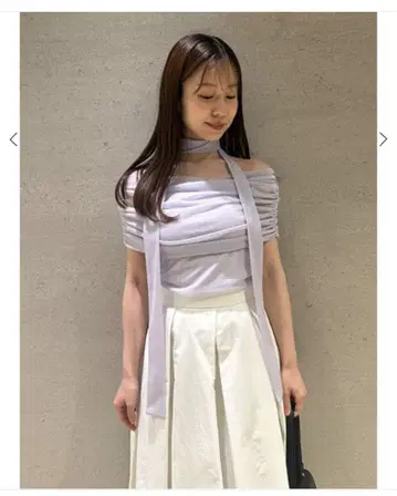 SNIDEL 개더 아시메 컷 풀오버