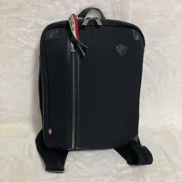 컨디션 최상 오로비안코 와셔 나일론 백팩 2WAY 블랙 별주