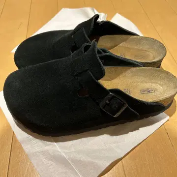 Birkenstock 블랙 스웨이드 샌들 39