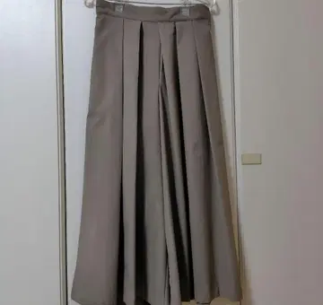 무인양품 MUJI 잘 마르는 스트레치 하카마 팬츠 그레이쉬 브라운 M