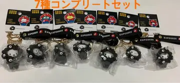 [컴플리트 세트] 만박 한정 검은 먘먘 코스프레 키링 7종 세트