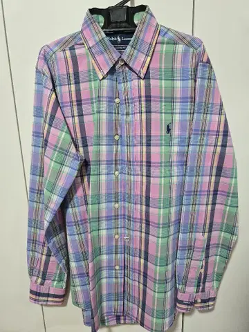Ralph Lauren 커스텀 핏 체크 셔츠