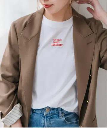 메시지 로고 T셔츠