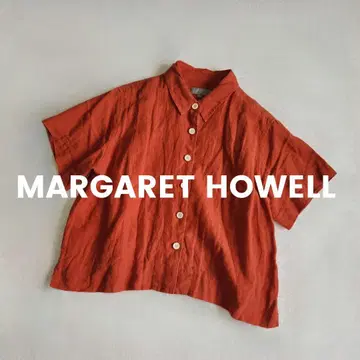 MARGARET HOWELL 린넨 반팔 셔츠 재킷 상의 마