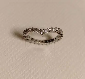 SWAROVSKI 스와로브스키 반지 심플 V자 사이즈 52