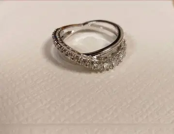 SWAROVSKI 스와로브스키 반지 심플 크로스 사이즈 52