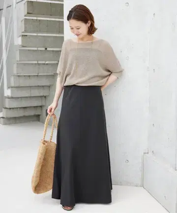 [ SLOBE IENA ] 피브릴 머메이드 플레어 스커트