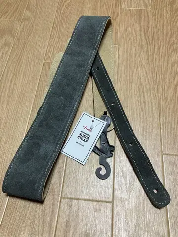 fender 2' RVRS SUEDE STRAP - GRY/TAN