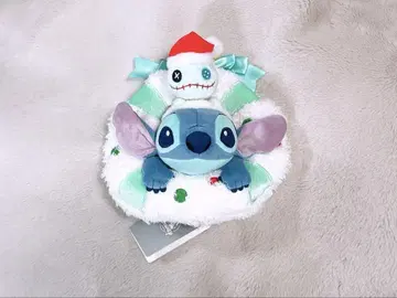 릴로 & 스티치 스크럼프 산타의 크리스마스 리스 봉제 인형