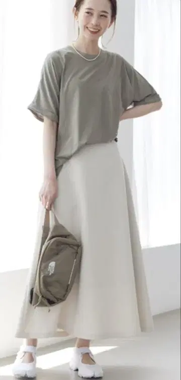 SLOBE IENA 더블 크로스 플레어 스커트 인기
