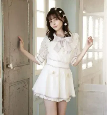 LIZ LISA 화이트 레이스 셋업