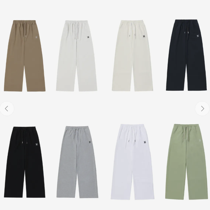 WOOALONG | 우알롱 Wooalong Signature Jogger Pants Black M on