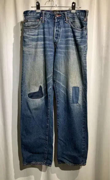 [ white line ] 리페어 데님 셀비지