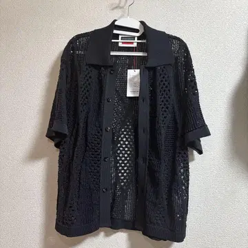 MAISON SPECIAL 메쉬 프라임 오버 숏 슬리브 셔츠