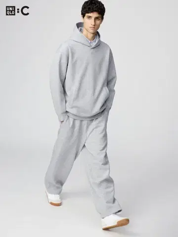 UNIQLO C 스웨트 와이드 팬츠 S 사이즈